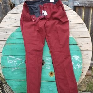 Brand new Express dress pants burgundy size 10
